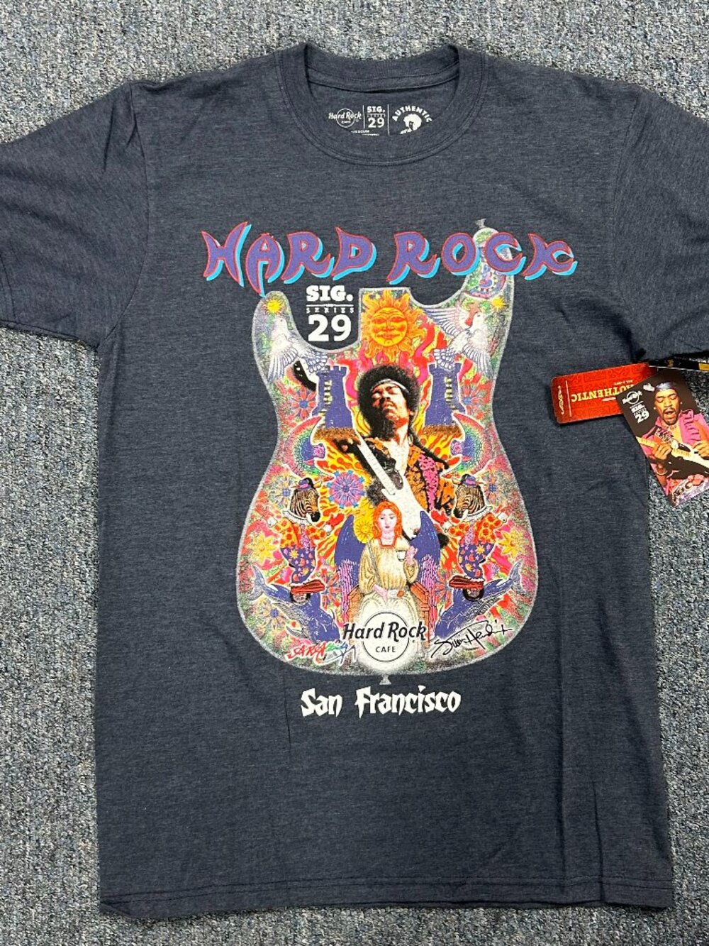 NWT Hard Rock Cafe X Jimi Hendrix Shirt - Signature Series 29 San Francisco 2010